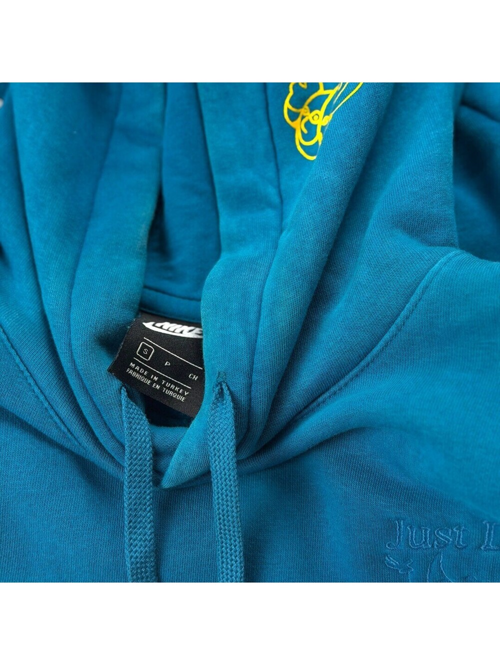 🥏 Hoodie Mens Small Blue Washed Pullover Sweatshirt Casual Streetwear Nike - Picture 6 of 14